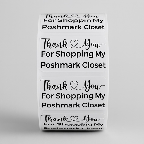 STICKERAFT Other - 100 Poshmark Package stickers | thank you for shopping my Poshmark closet